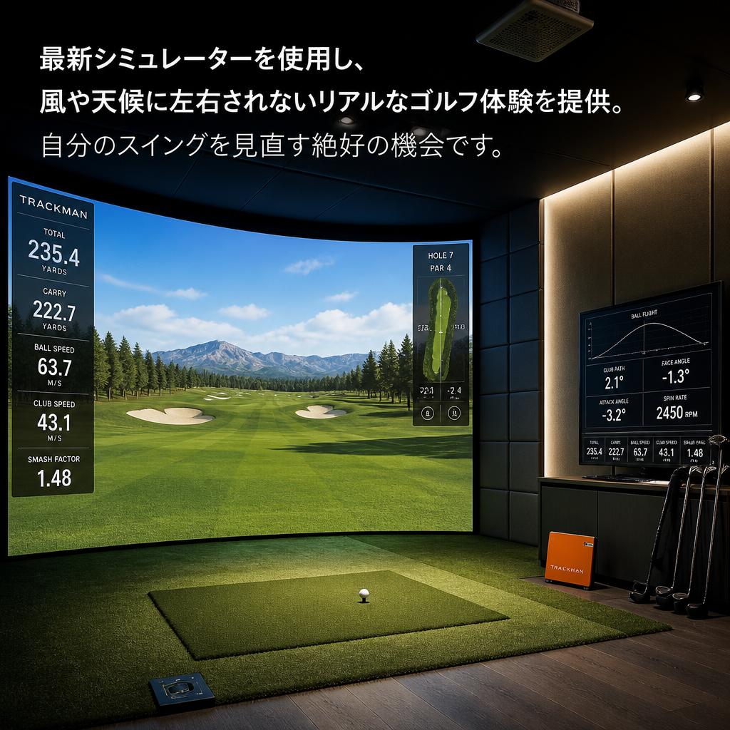 リアルなゴルフ体験をシミュレーションで